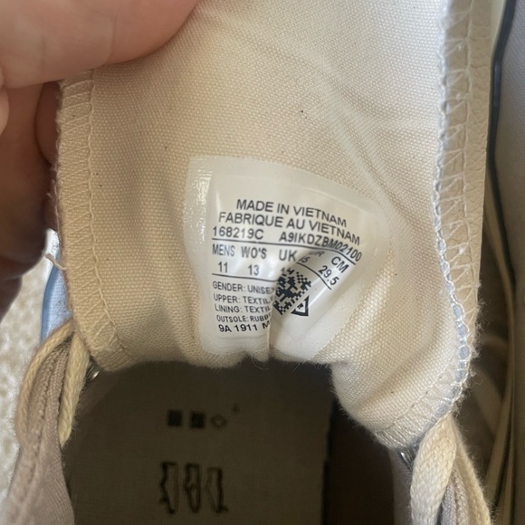 Fear of God Converse Chuck Taylor Gray Canvas High-Tops. Men size‎ 11 - Picture 7 of 8